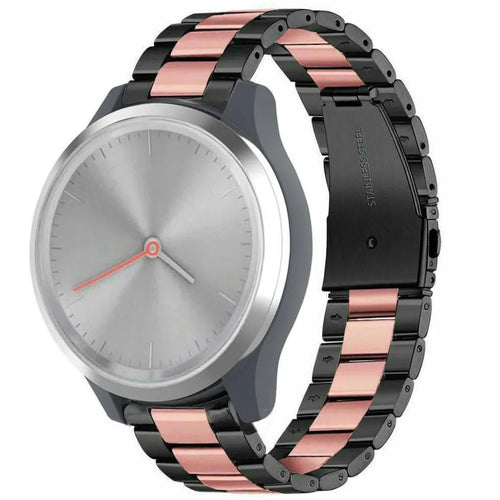 Steel Strap, on a watch, 3/4 rear view