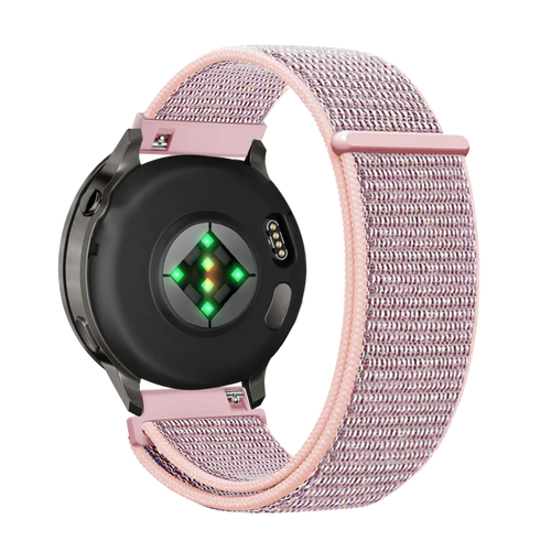 Bandz Garmin Vivoactive 4s Nylon Loop Armband (Rosa Sand)