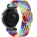 Uhrenarmband aus gewebtem Nylon 20mm - Schnellverschluss (Regenbogen)