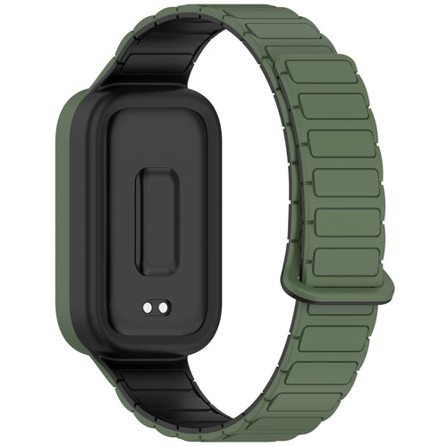Xiaomi Smart Band 9 Active magnetisches Silikonarmband (Armeegrün)