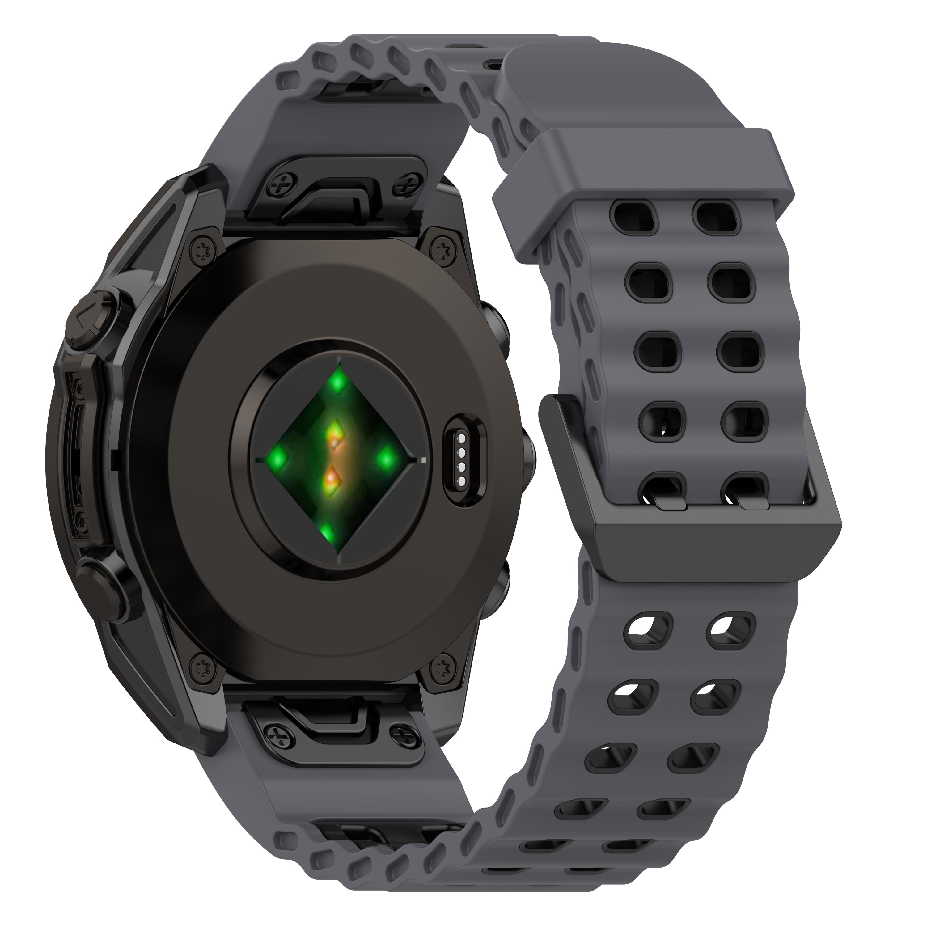 Garmin Tactix 7 Pro Wave Sport Strap (Dark Grey/Black)