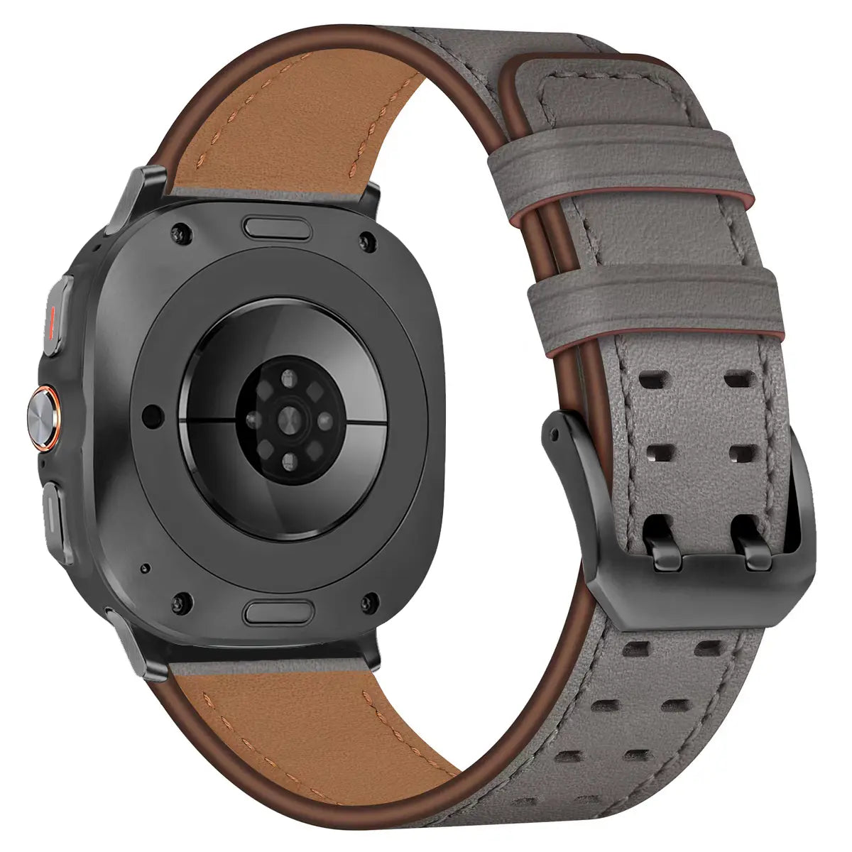 Samsung Galaxy Watch Ultra 2 Doppelnadel-Lederarmband (Grau)