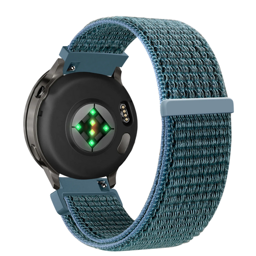 Bandz Garmin Venu 3s Nylon Loop Strap (Green-Grey)