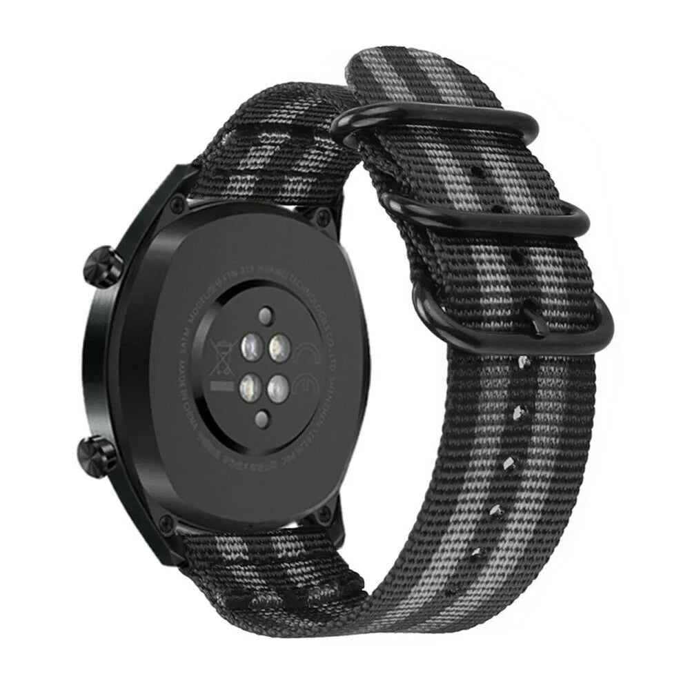 Amazfit GTR Mini Schnalle Nylonarmband (Schwarz/Grau)