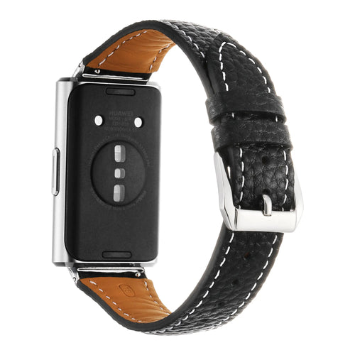 Huawei Band 11 Lederarmband (Schwarz)