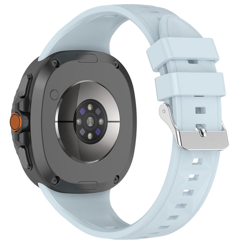 Samsung Galaxy Watch 8 - 44mm Diamant Silikonarmband (Hell Blau)