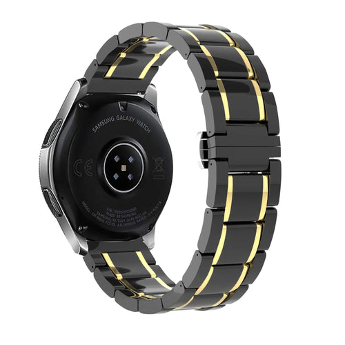 Amazfit Bip U (Pro) Keramik Stahlarmband (Schwarz/Gold)