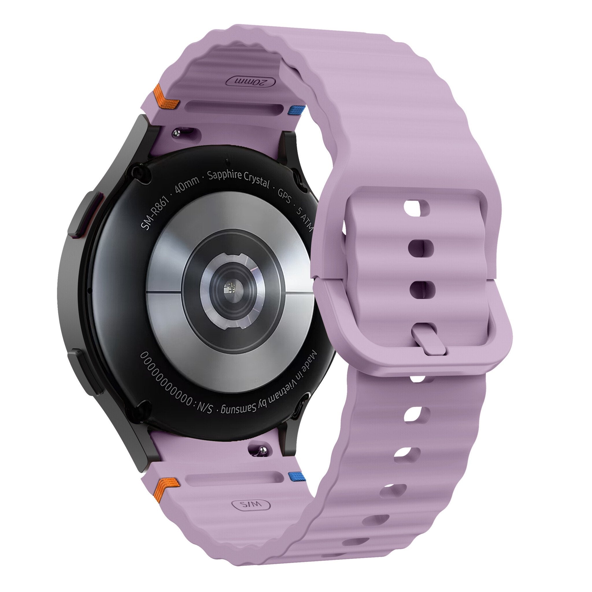 Samsung Galaxy Watch 7 - 40mm Wave Armband (Lavendel)