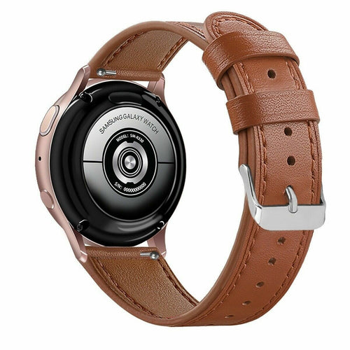 Amazfit Active 2 Modernes Lederarmband (Braun)