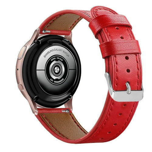 Amazfit Active Modernes Lederarmband (Rot)