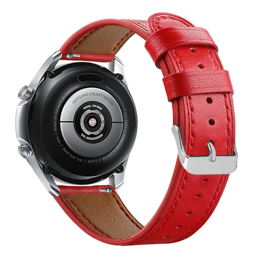 Coros Pace 3 Modernes Lederarmband (Rot)