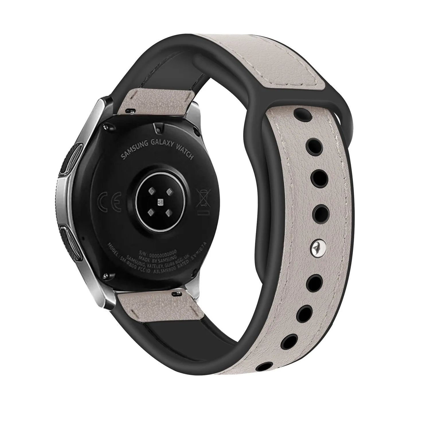 Suunto Race (s) LederHybrid-Armband (weiß)