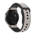 Uhrenarmband hybrid Leder 22mm - Schnellverschluss (Weiß)