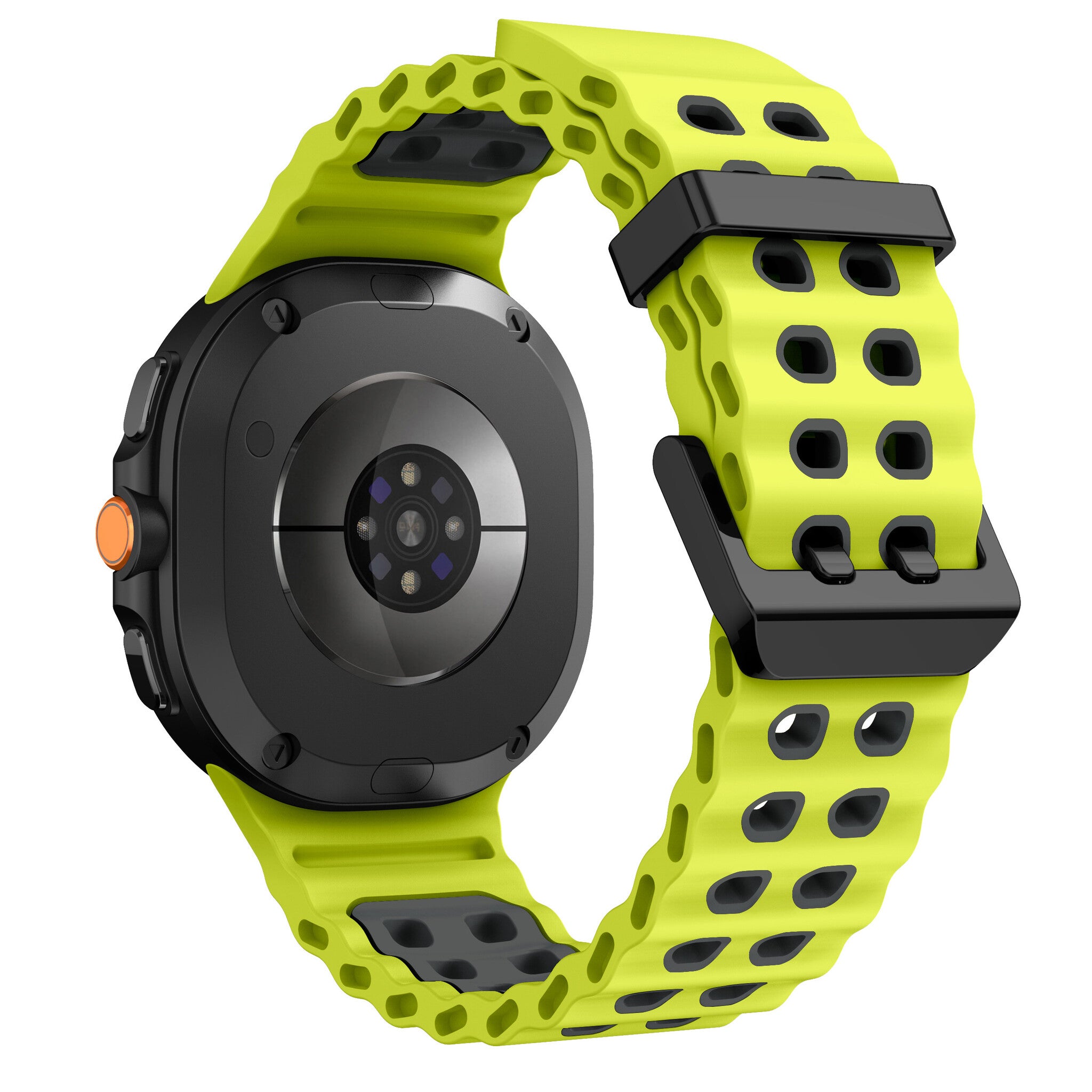 Samsung Galaxy Watch 9 - 44mm Ocean Armband (Limette/Dunkelgrau)