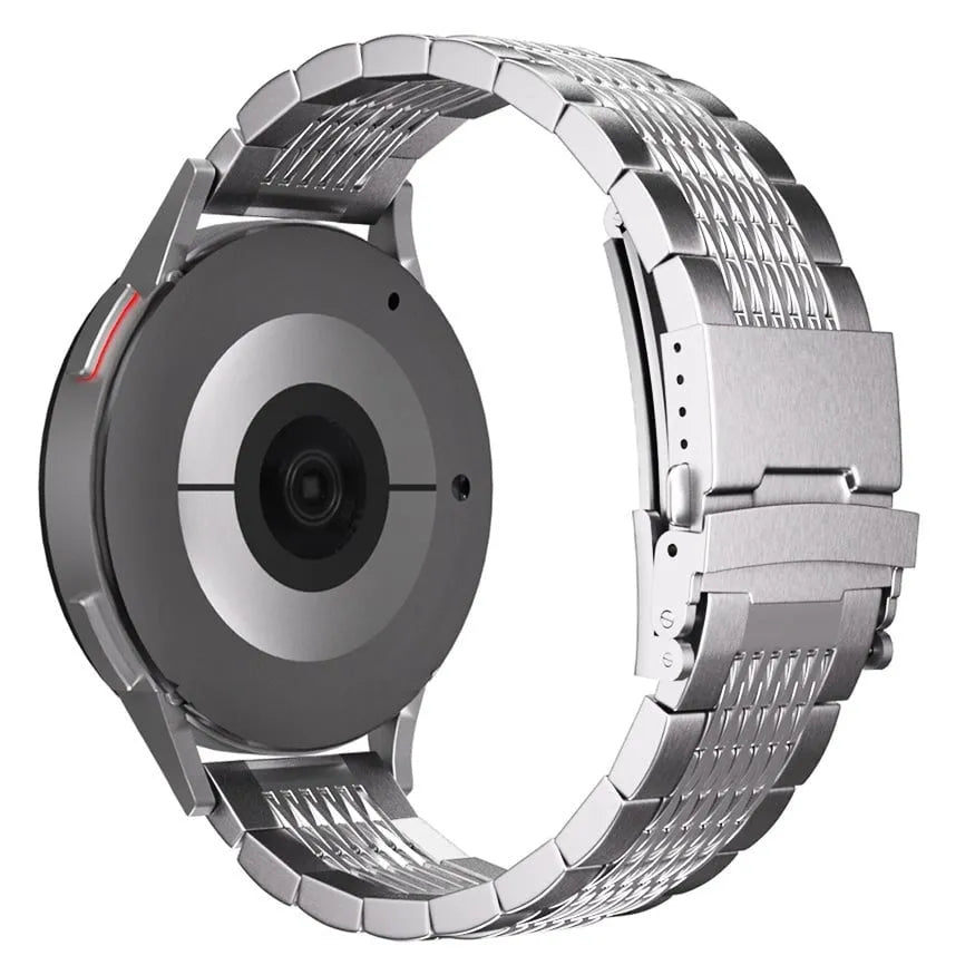 Amazfit Balance 2 Luxury Steel Link Strap (Silver)