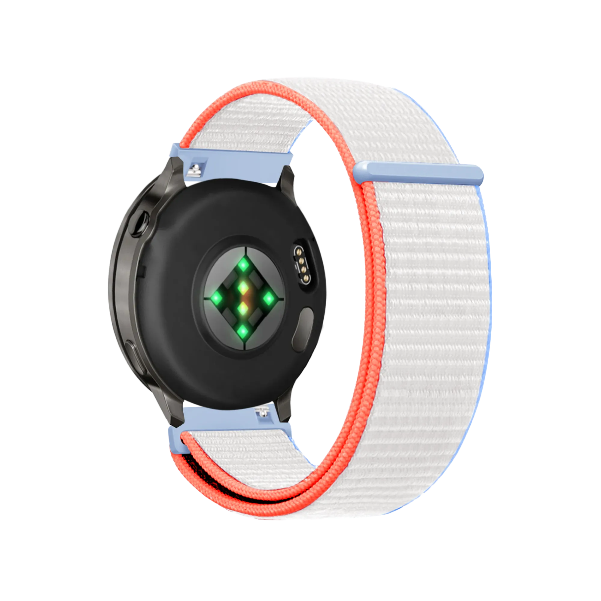 Bandz Garmin Forerunner 265s Nylon Loop Armband (Milk White)