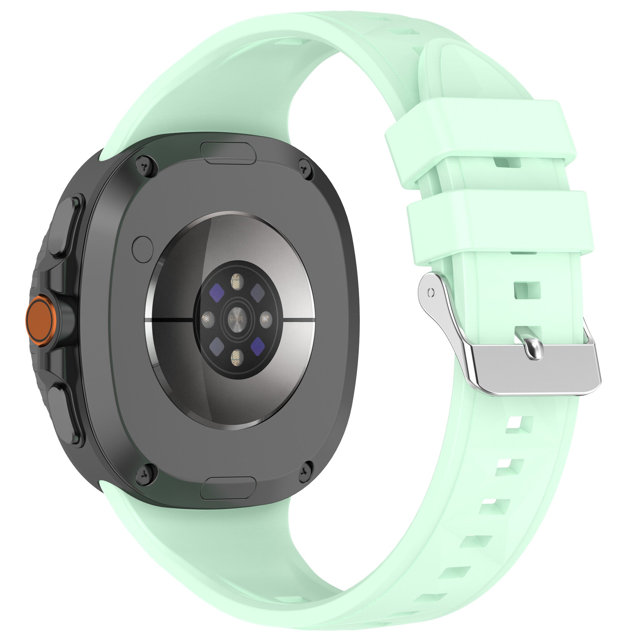 Samsung Galaxy Watch 9 - 44mm Silikonarmband in Diamantoptik (Mintgrün)