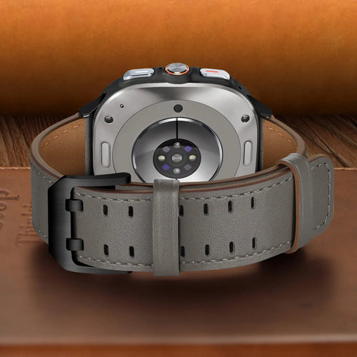Samsung Galaxy Watch Ultra 2 Doppelnadel-Lederarmband (Grau)