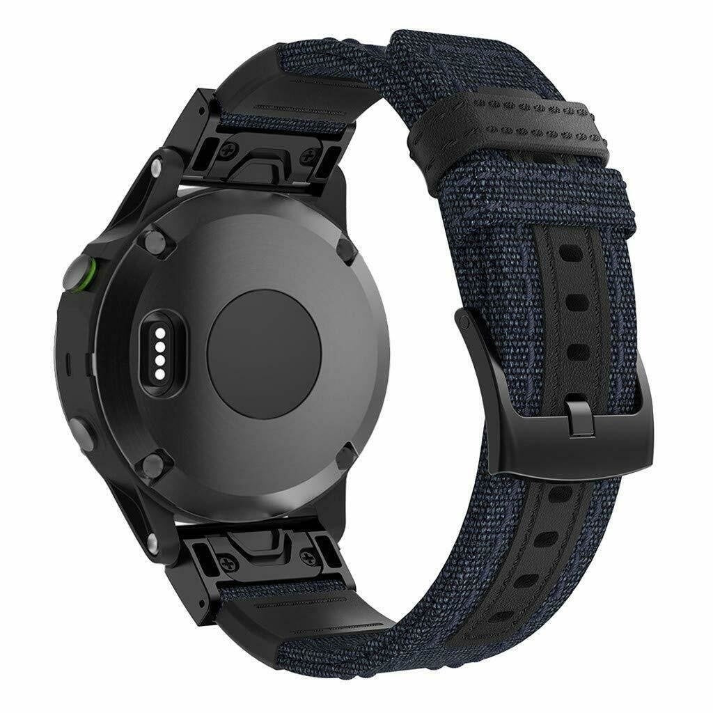 Garmin MARQ Nylon Hybrid Strap (Blue)
