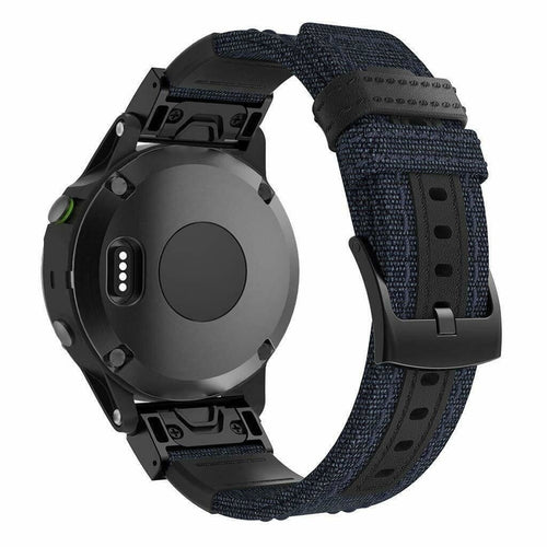 Garmin Tactix 8 - 47mm Nylon Hybrid-Armband (Blau)