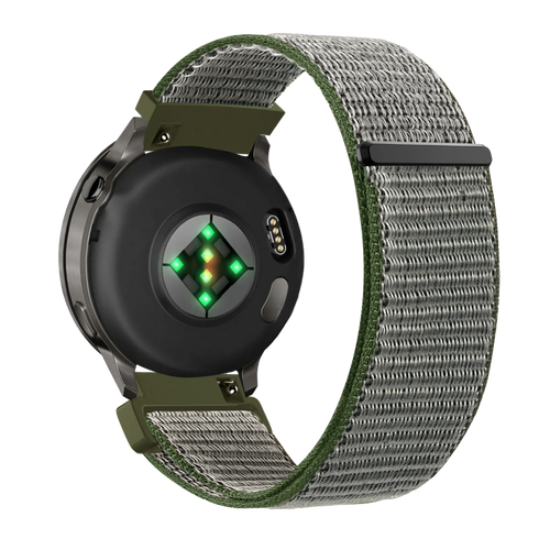 Bandz Garmin Vivomove Style Nylon Loop Strap (Olive Green)