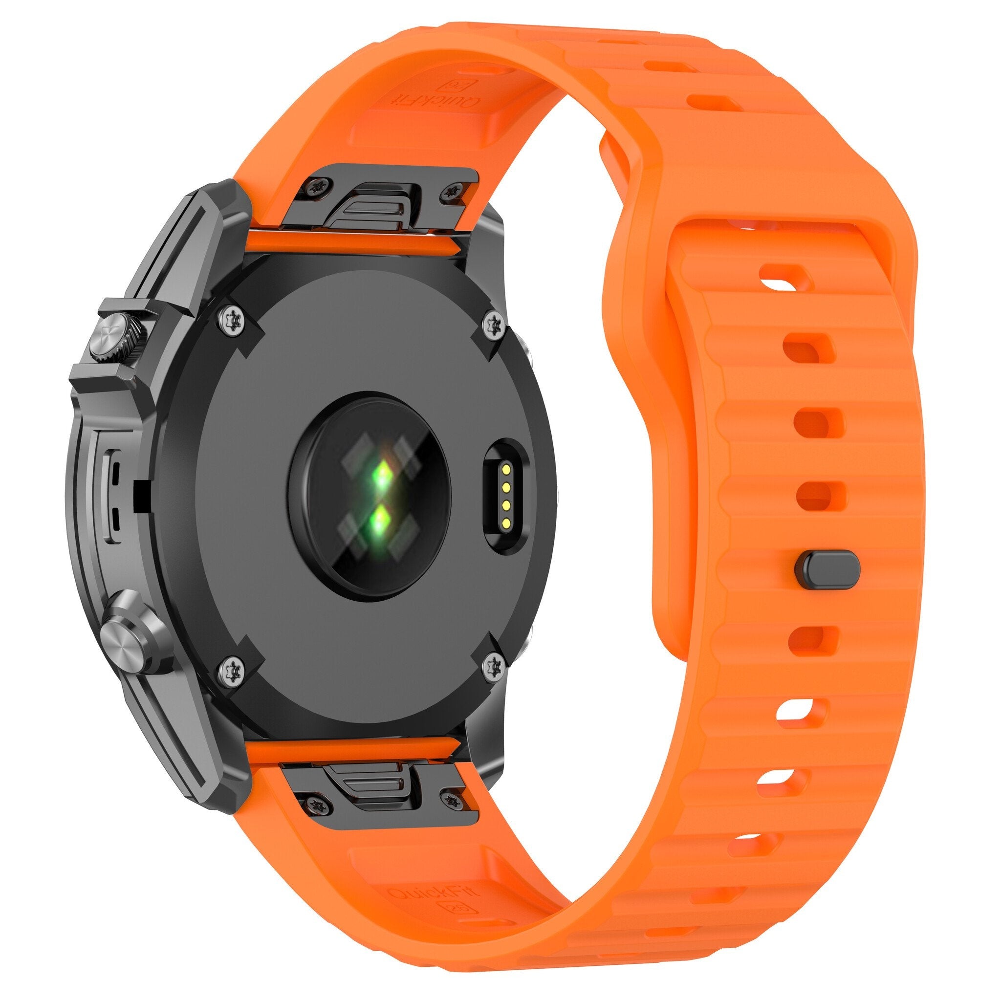 Garmin Quatix 8 Pro - 47mm Outdoor Silikonarmband (Orange)