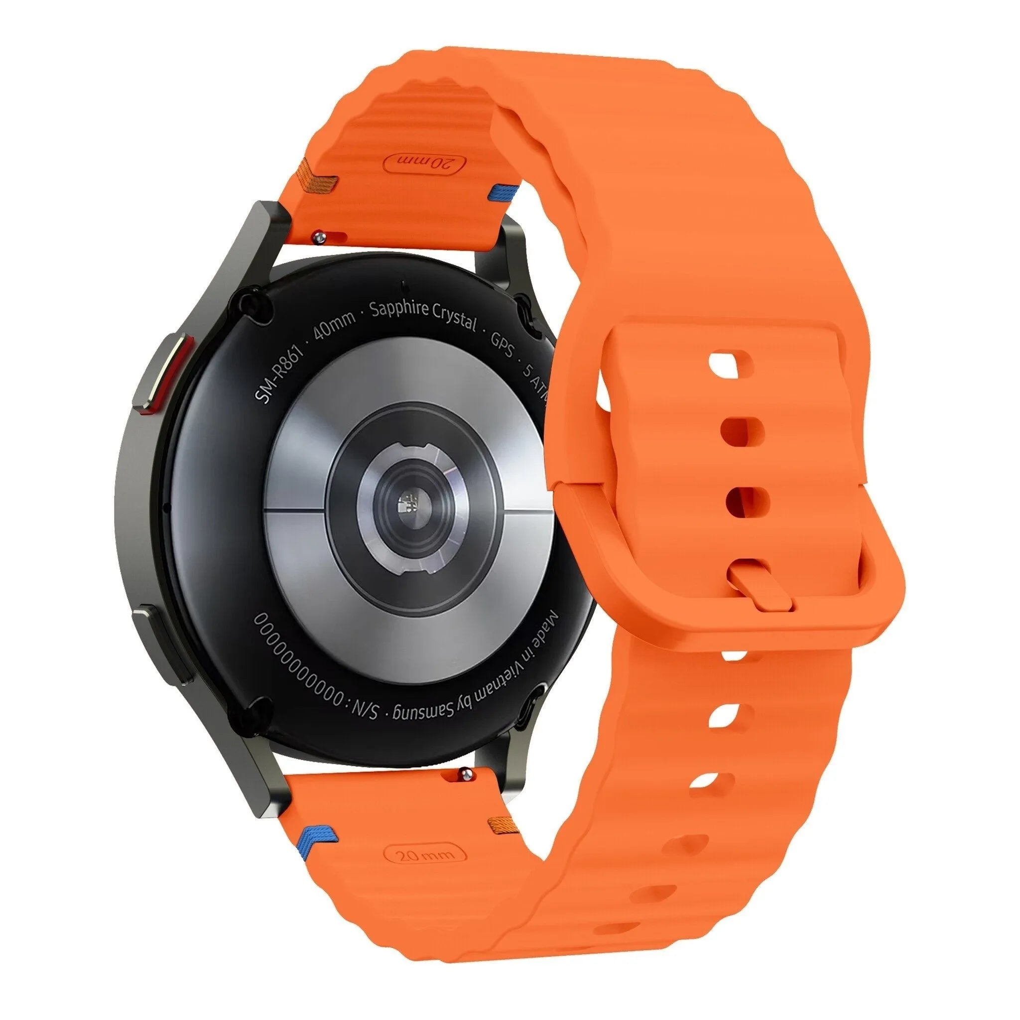 Suunto Race (s) Wellen -Silikonarmband (orange)