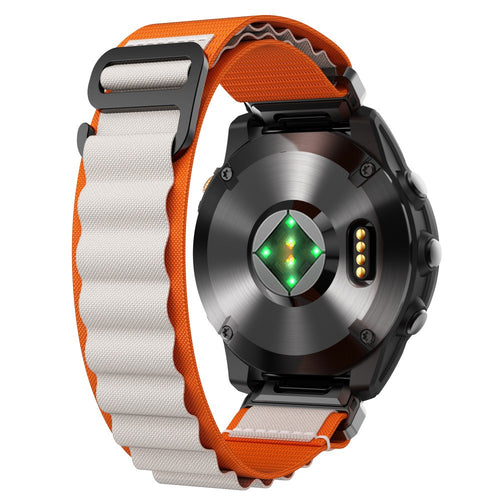 Garmin Approach S62 Alpine Nylon Strap (Orange/Beige)