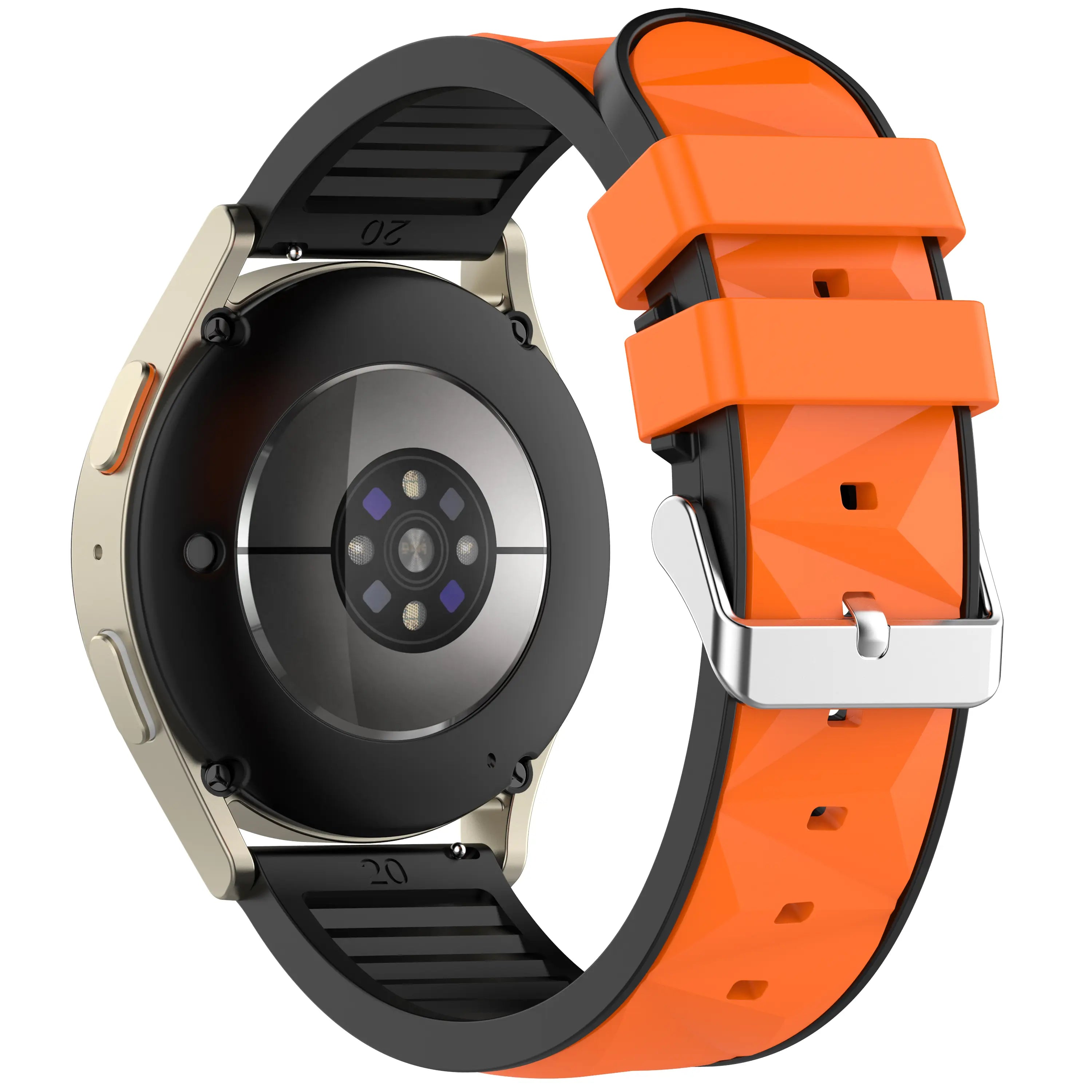 Fossil Gen 5 Diamond Sport Strap (Orange/Black)