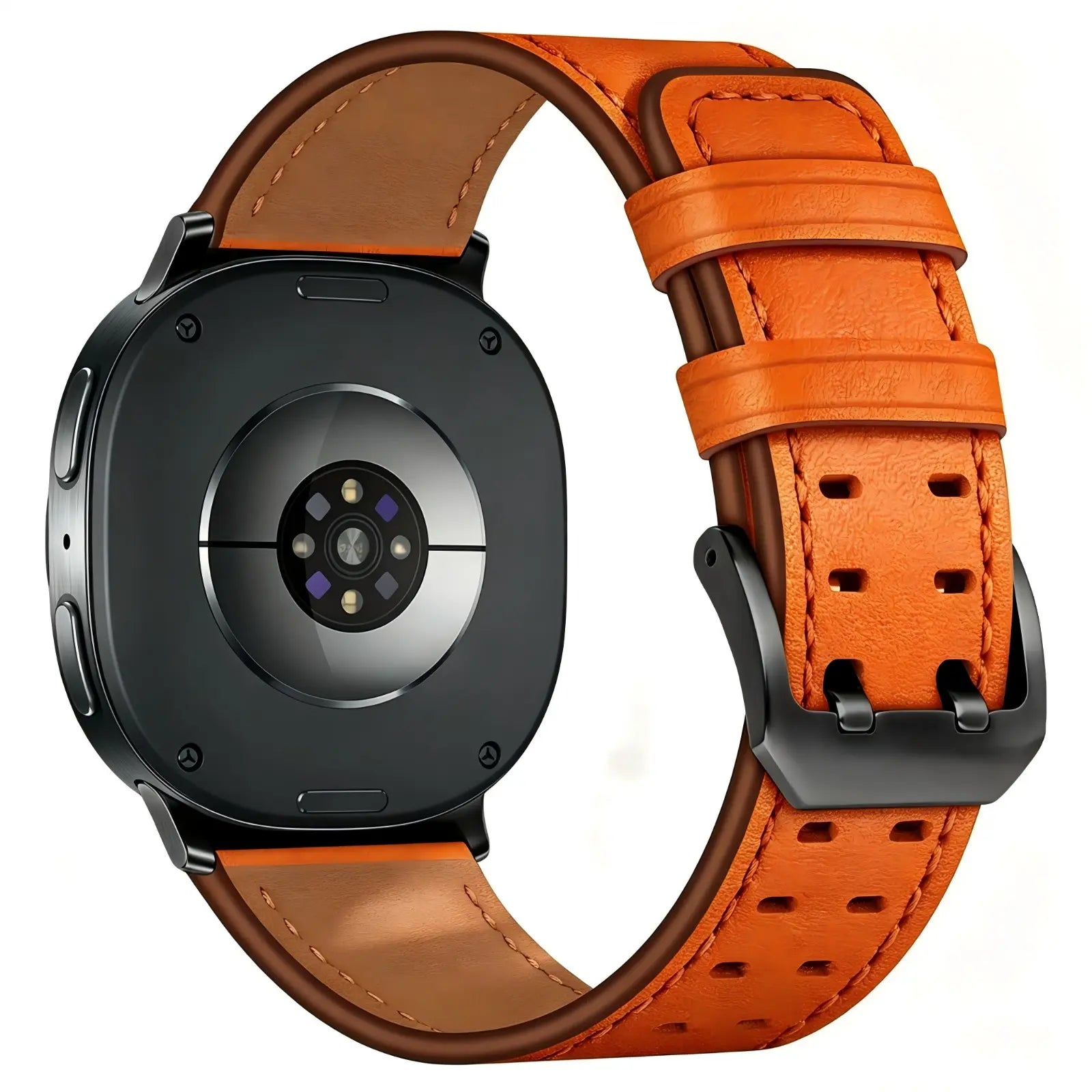 Samsung Galaxy Watch 8 Classic Doppelnadel-Lederarmband (Orange)