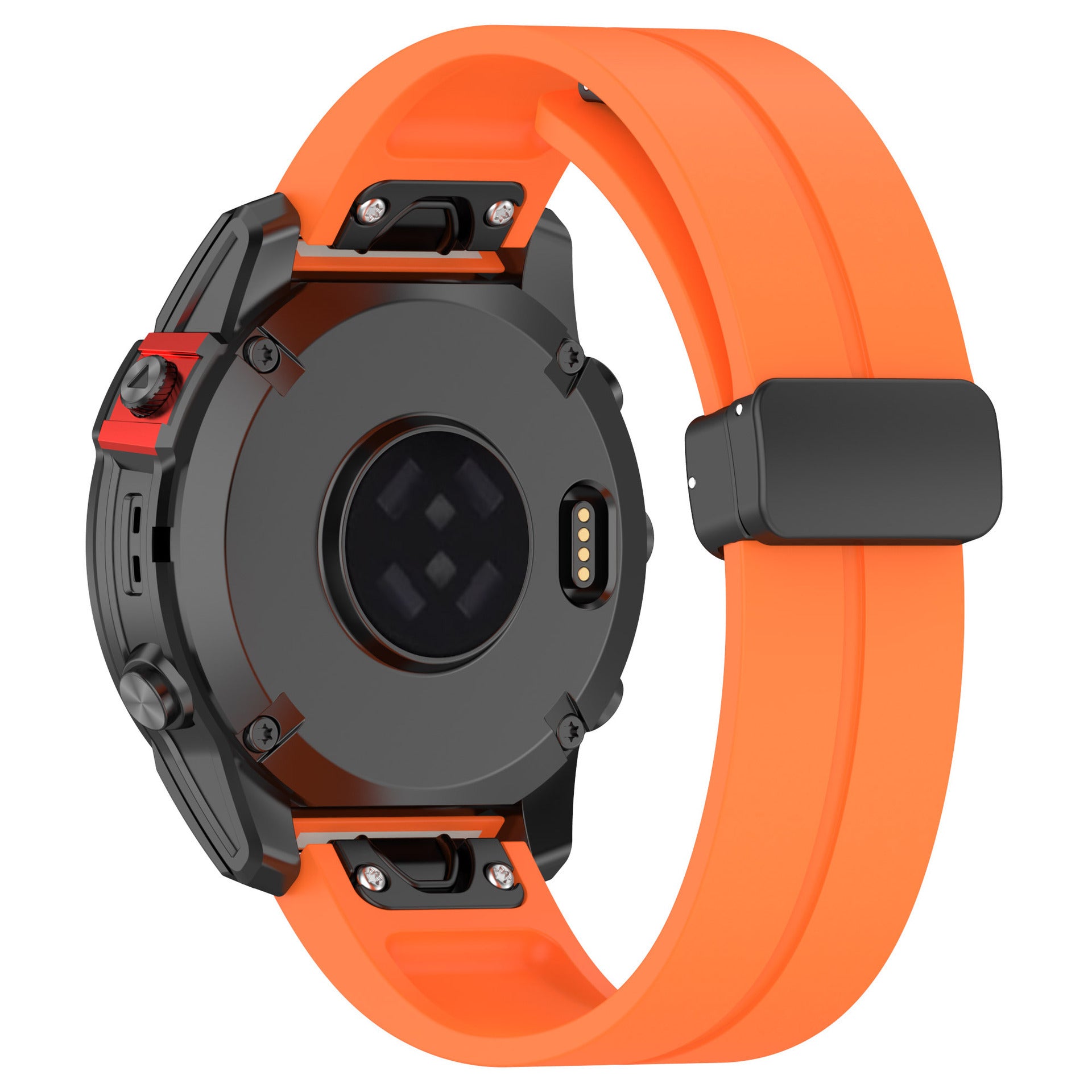 Garmin Tactix 7 Pro D-Buckle Silicone Strap (Orange)