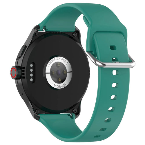 TicWatch Pro 5 Enduro Silikon Schnallearmband (Viridiangrün)