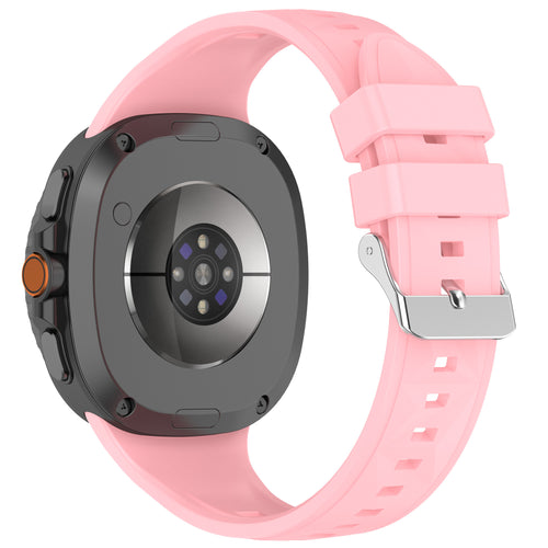 Samsung Galaxy Watch 8 - 44mm Diamant Silikonarmband (Rosa)