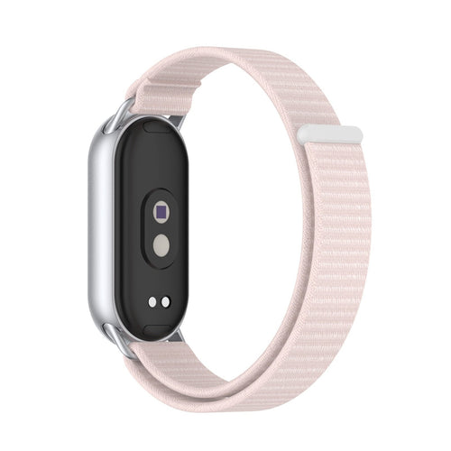 Xiaomi Smart Band 10 Modern Nylonarmband (Hellrosa)