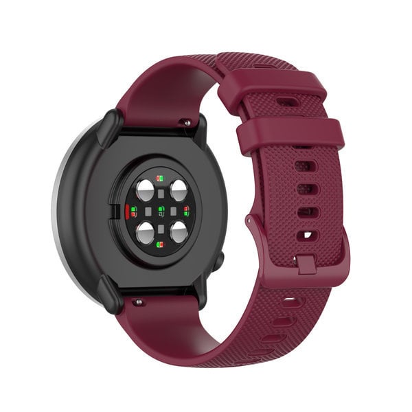 Uhrenarmband luxus Silikon 20mm - Schnellverschluss (Weinrot)