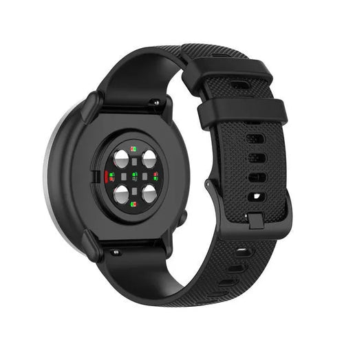 Amazfit Bip 6 luxus Silikonarmband (Schwarz)