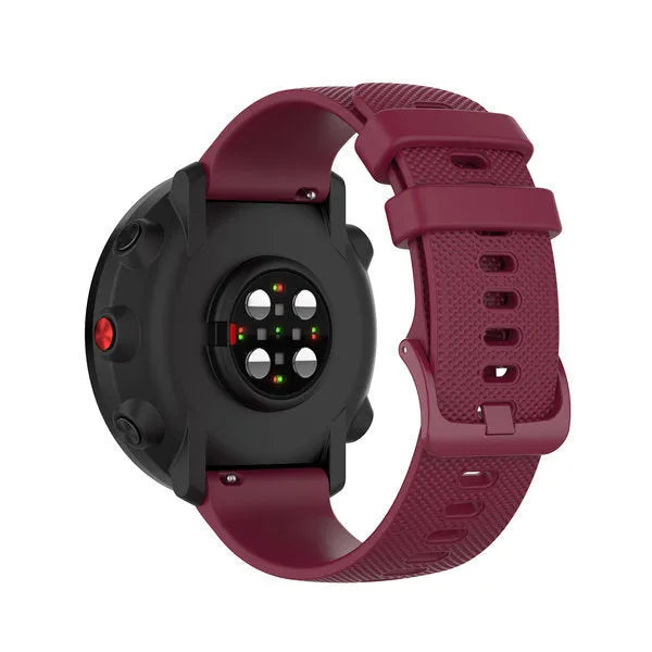 Coros Pace 4 Premium Silicone Strap (Wine Red)
