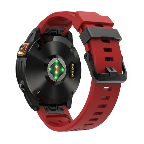 Garmin Fenix 8 - 51mm Race Silicone Strap (Red)