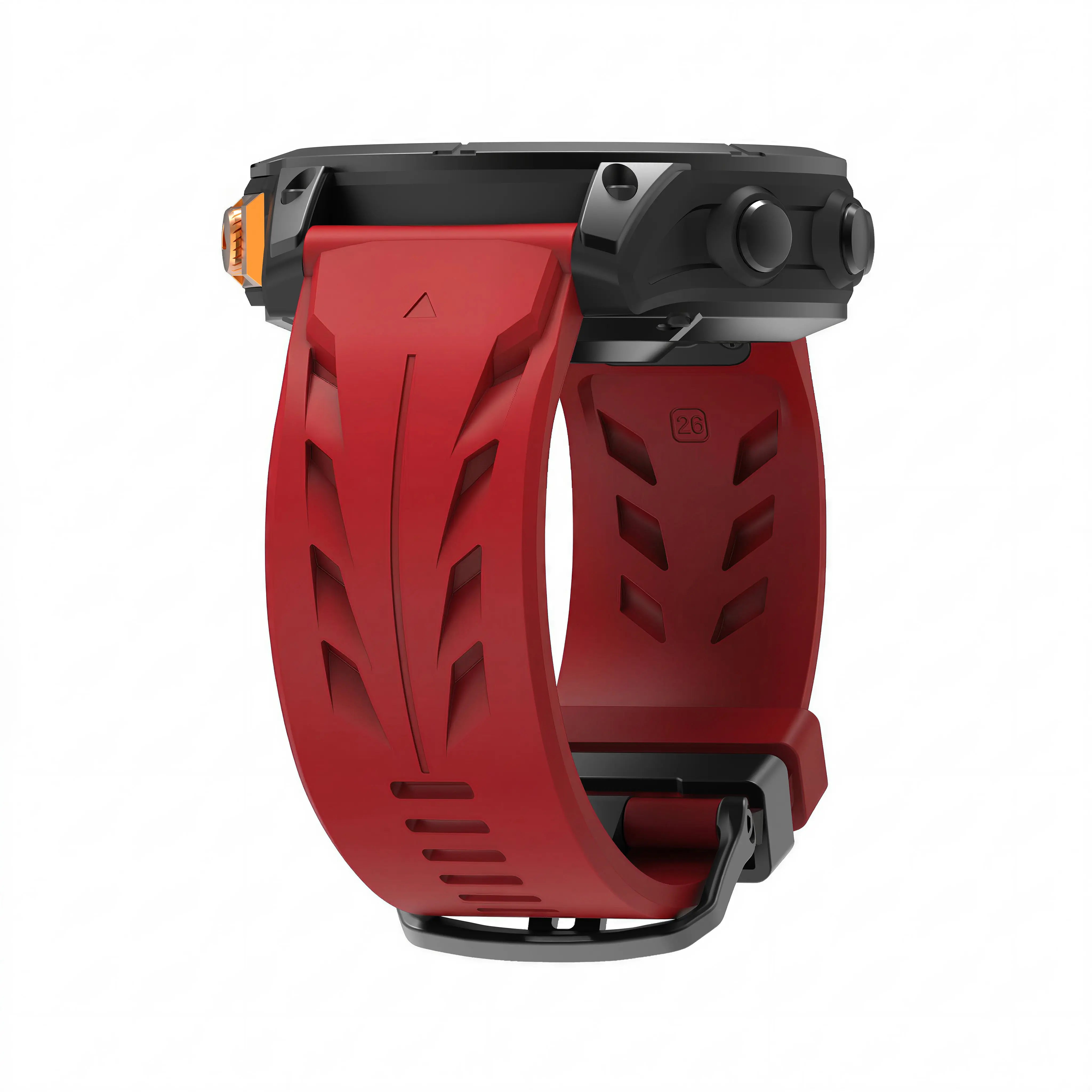 Garmin Fenix 8 - 51mm Race Silicone Strap (Red)