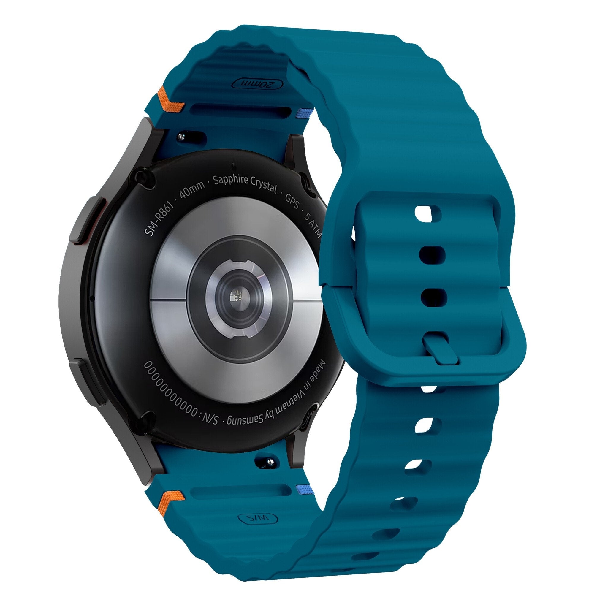 Samsung Galaxy Watch 7 44mm mit wellenförmigem Armband (Grün/Blau)