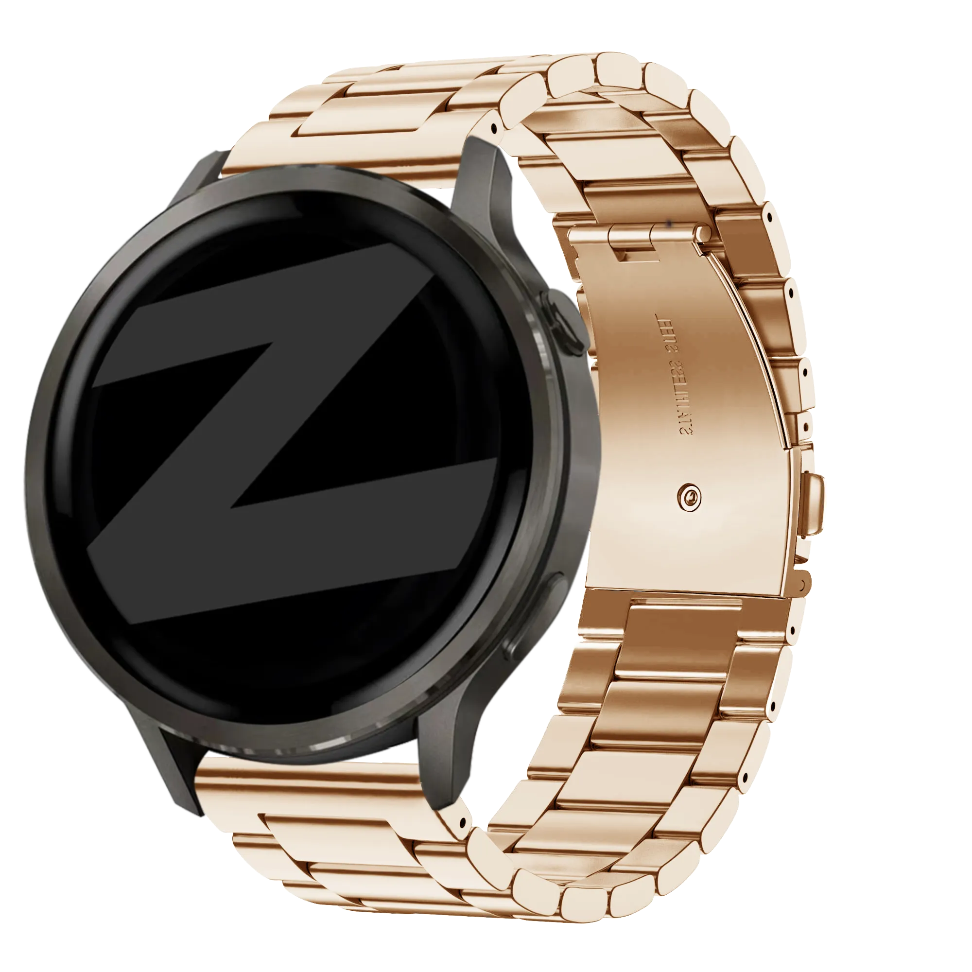 Bandz Garmin Forerunner 265s Stahlarmband 'Classic' (Roségold)