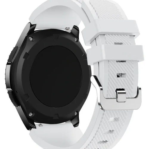 Fossil Gen 4 Explorist (HR) Silikonarmband (Weiß)