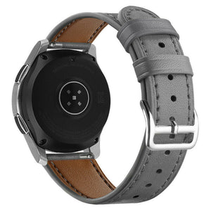 Uhrenarmband Leder 22mm - Schnellverschluss (Grau)