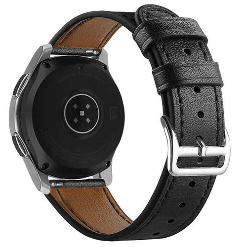 Amazfit Bip 6 Modern Leather Strap (Elegant-Black)