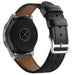 Uhrenarmband Leder 20mm - Schnellverschluss (schlichtes Schwarz)