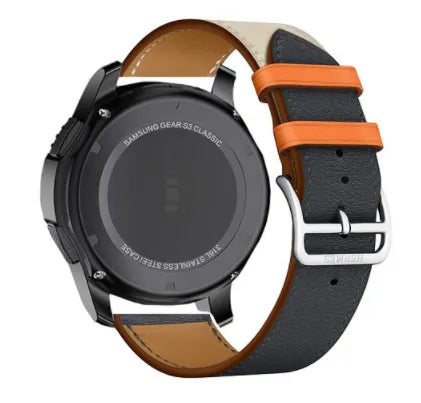OnePlus Watch 3 - 46mm Leather Duo Strap (White/Dark Blue)