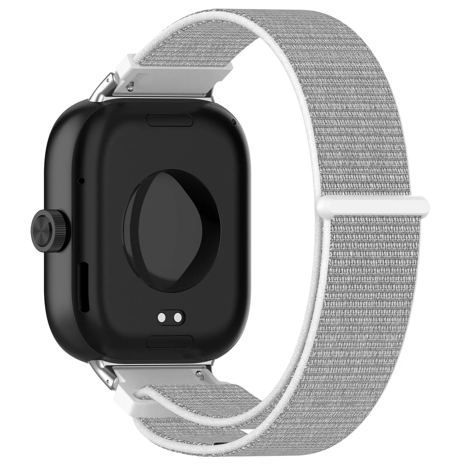 Nylon Strap, seashell, on a watch, 3/4 rear view