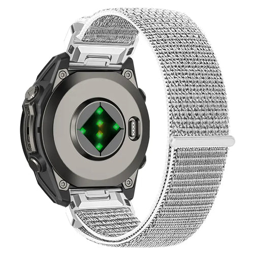 Garmin Fenix 7s Premium Nylon Armband (Muschelweiß)