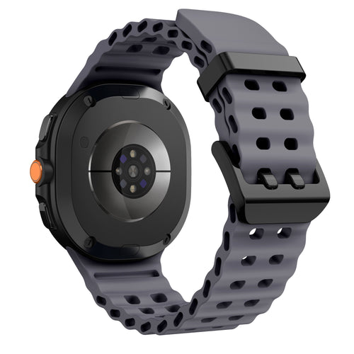 Samsung Galaxy Watch 8 Classic Ocean Armband (Dunkel Grau)