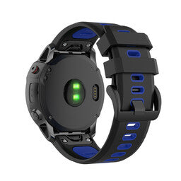 Garmin Instinct 3 - 50mm Schnalle Sport Amrband (Schwarz/Blau)